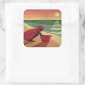 Sticker Carré Soirée calme 2003 (Sac)