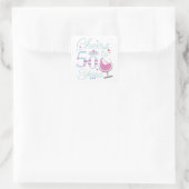 Sticker Carré Soirée de 50 ans 50e anniversaire (Sac)