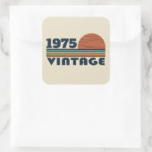 Sticker Carré Soirée de 50 ans vintage personnalisée (Sac)