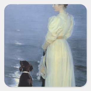 Sticker Carré Soirée d'été à Skagen