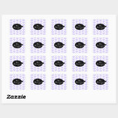 Sticker Carré Soirée d'Halloween (Feuille)