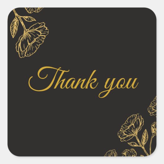 Sticker Carré Soiree double élégant (Devant)