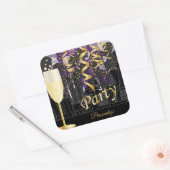 Sticker Carré Soirée entre filles pour un anniversaire (Enveloppe)