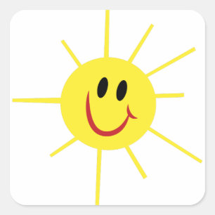 Sticker Carré Soleil
