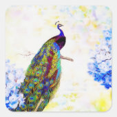 Sticker Carré Soleil brillant (Devant)