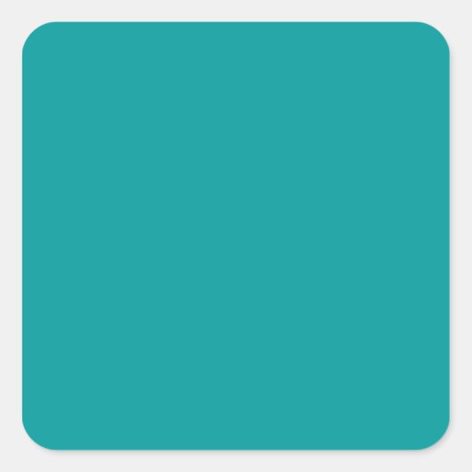 Sticker Carré Solid Turquoise 009999 Arrière - plan couleur (Devant)