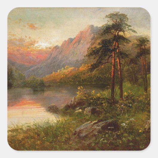 Sticker Carré Solitude des hautes terres (Devant)