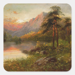 Sticker Carré Solitude des montagnes