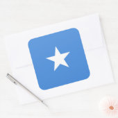 Sticker Carré Somalie Flag (Enveloppe)