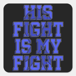 Sticker Carré Son combat est mon combat Ataxia Mouvement Trouord