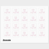 Sticker Carré Son-the-little-Things-in-Life-quote-rose (Feuille)