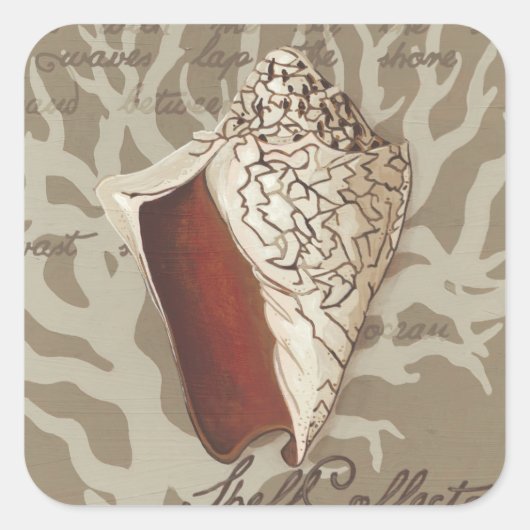 Sticker Carré Sonnet maritime IV (Devant)