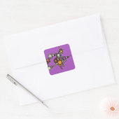 Sticker Carré sorcière émoji (Enveloppe)