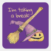 Sticker Carré Sorcières d'Halloween (Devant)