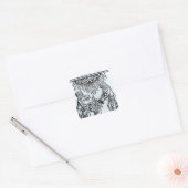 Sticker Carré Sorcières faisant un sort, 1489 (Enveloppe)