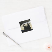 Sticker Carré Sortie des paquets du système de livraison des con (Enveloppe)