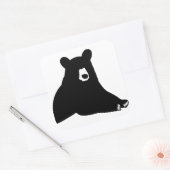 Sticker Carré Sortir Silhouette (Enveloppe)