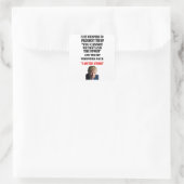 STICKER CARRÉ SORTIS DU SORT AU PRÉSIDENT TRUMP (Sac)