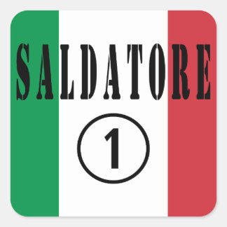 Sticker Carré Soudeurs italiens : Saldatore Numero Uno