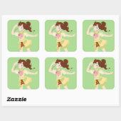 Sticker Carré Soufflé Jupiter (Feuille)