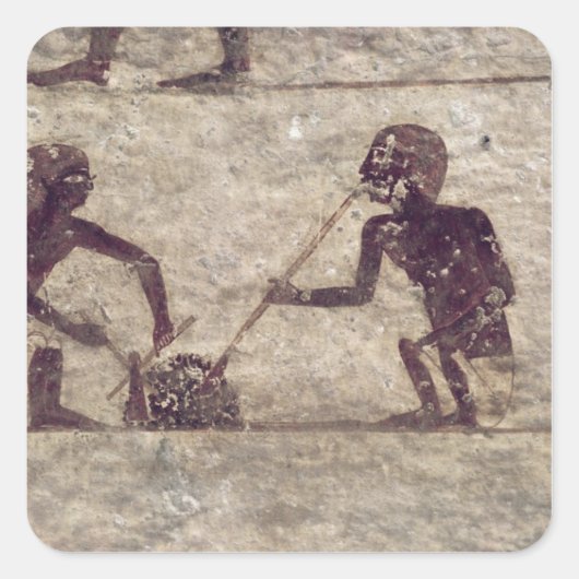 Sticker Carré Souffleurs de verre (Devant)