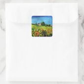 STICKER CARRÉ SOUFFRANCES ET CAMPAGNE EN TOSCANE (Sac)