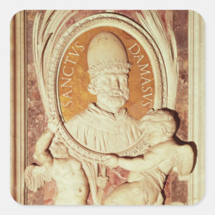 Sticker Carré Soulagement de Damasus I sur une nef pilaster