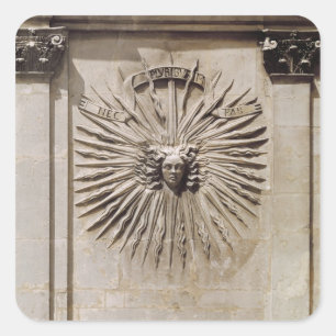 Sticker Carré Soulagement du soleil de la façade