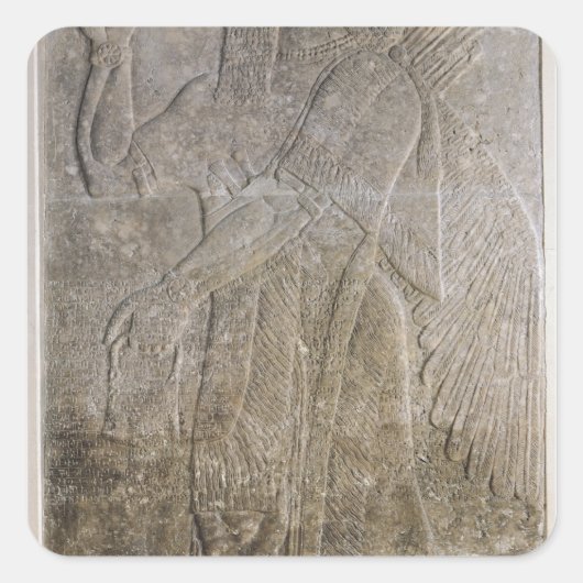 Sticker Carré Soulagement représentant un génie ailé (Devant)