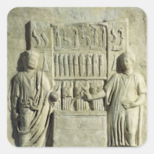 Sticker Carré Soulagement représentant un magasin de couverts