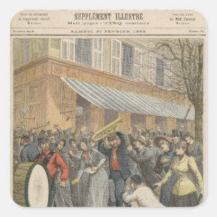 Sticker Carré Soulèvement contre une armée du salut