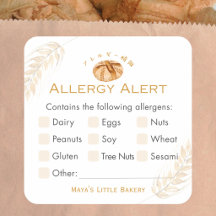 Sourdough Bread Wheat Food Allergy Alert
