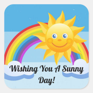 Sticker Carré souriant