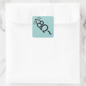 Sticker Carré Souris ASCII (Sac)