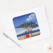 Sticker Carré Sous l'arbre Acacia 1991 (Enveloppe)