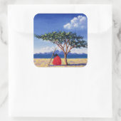 Sticker Carré Sous l'arbre Acacia 1991 (Sac)