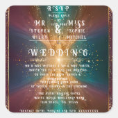 Sticker Carré "Sous les étoiles : une célébration de l'amour" (Devant)