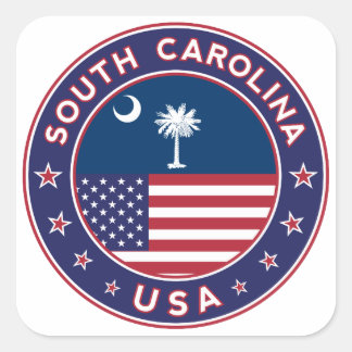 Sticker Carré South Carolina sticker, phone se marie, tote bag