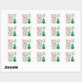 Sticker Carré Souvenir de Noël 2020 (Feuille)