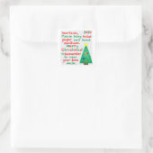 Sticker Carré Souvenir de Noël 2020 (Sac)