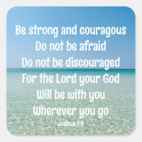 Soyez Forte Inspiration Bible Verse Beach