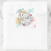 Sticker Carré Soyez génial aujourd'hui (Sac)