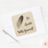 Sticker Carré "Soyez Gentil Avec Vous-Même" (Enveloppe)