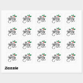 Sticker Carré Soyez Joyeux (Feuille)
