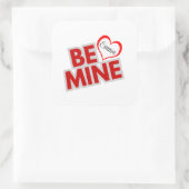 Sticker Carré Soyez le coeur mignon de la Saint-Valentin (Sac)