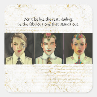 Sticker Carré Soyez le fabuleux