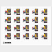 Sticker Carré Soyez libre (Feuille)