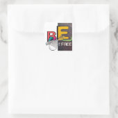 Sticker Carré Soyez libre (Sac)