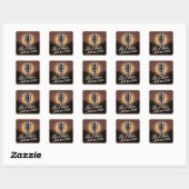 Sticker Carré Soyez une voix, pas un écho (Feuille)