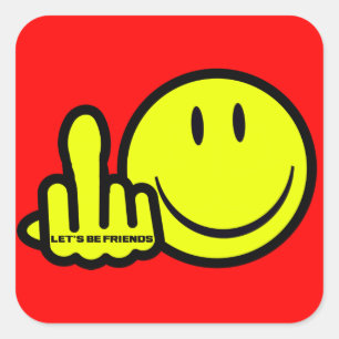 Sticker Carré Soyons amis